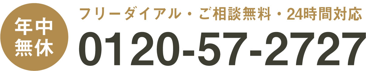 お電話は0120572727